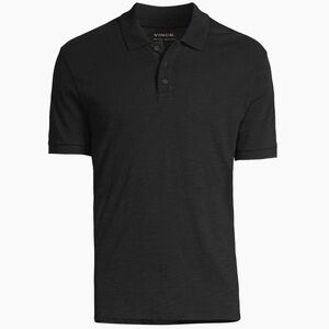 Vince Men's Black Polo Shirt